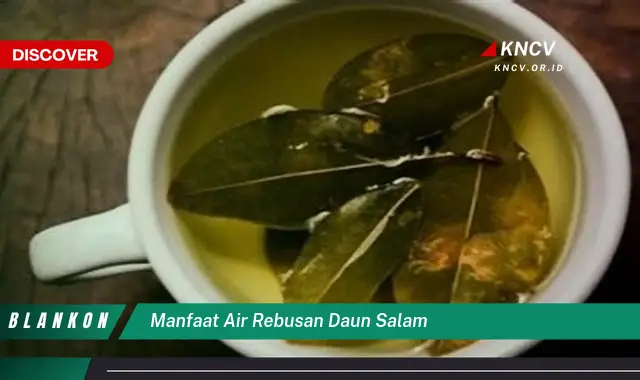 Ketahui 6 Manfaat Air Rebusan Daun Salam yang Jarang Diketahui