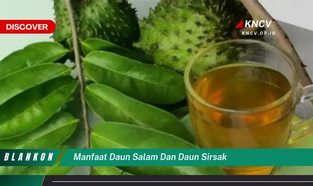 Ketahui 10 Manfaat Daun Salam dan Daun Sirsak untuk Kesehatan Anda