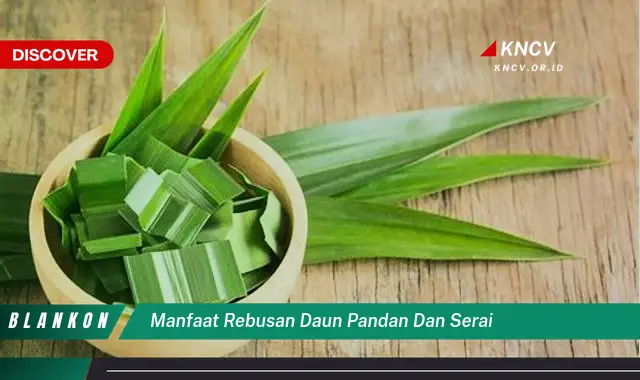 Temukan 7 Manfaat Ajaib Rebusan Pandan Serai