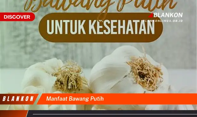 manfaat bawang putih