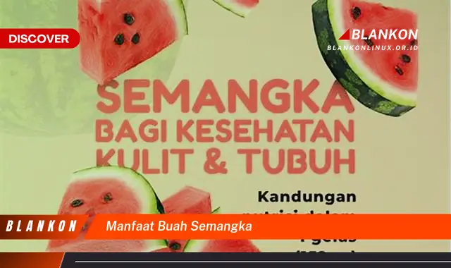 manfaat buah semangka