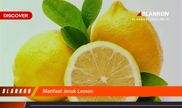 manfaat jeruk lemon