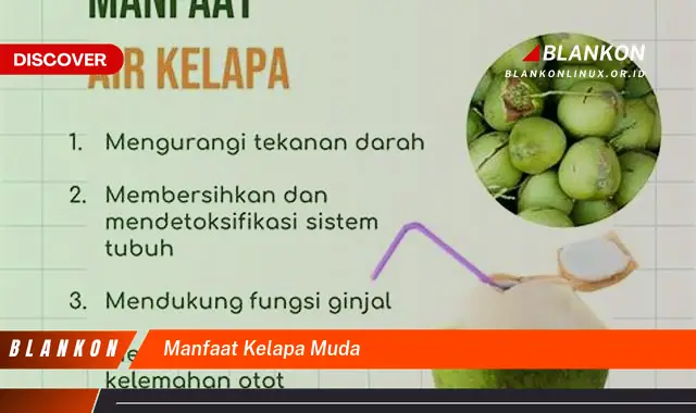 manfaat kelapa muda