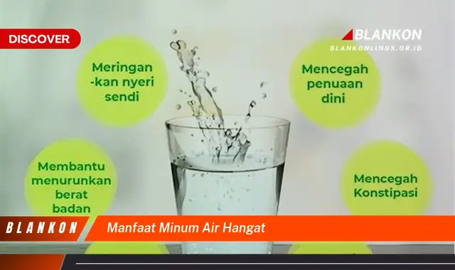 manfaat minum air hangat